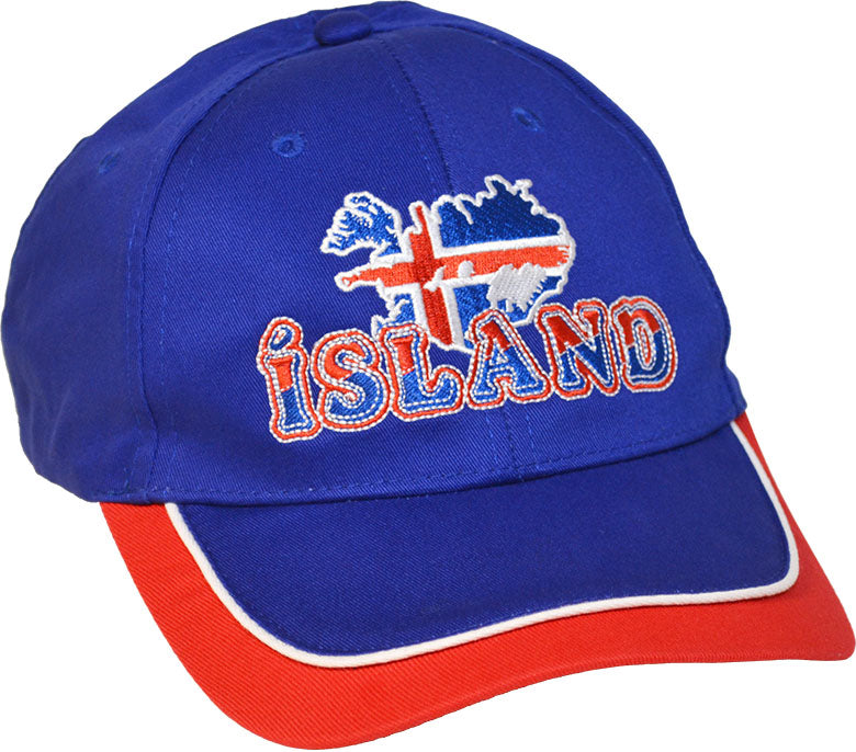 Derhúfa. Með íslandskorti