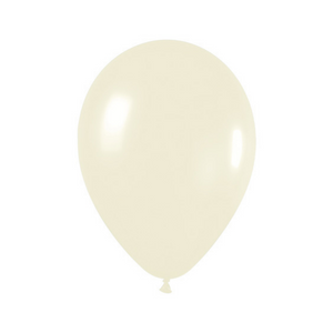 Latex blaðra. Perlu Ijós gul. 1 stk. 28 cm