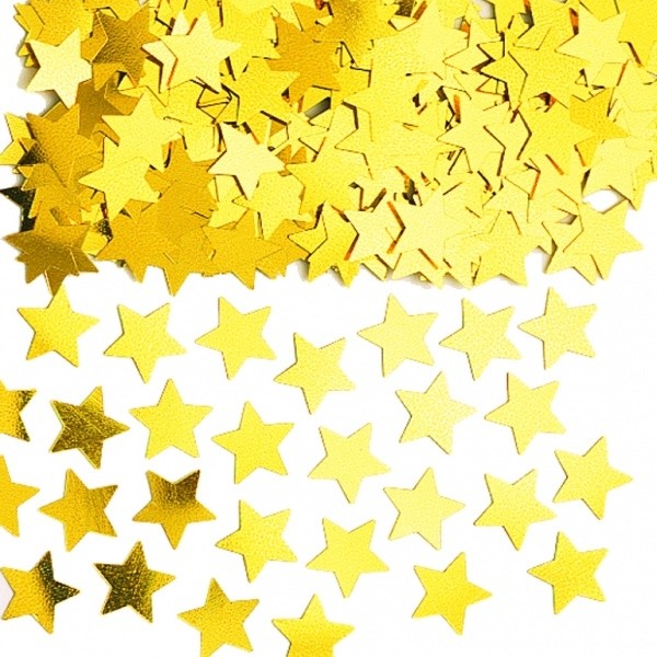 Confetti Stjörnur Gull