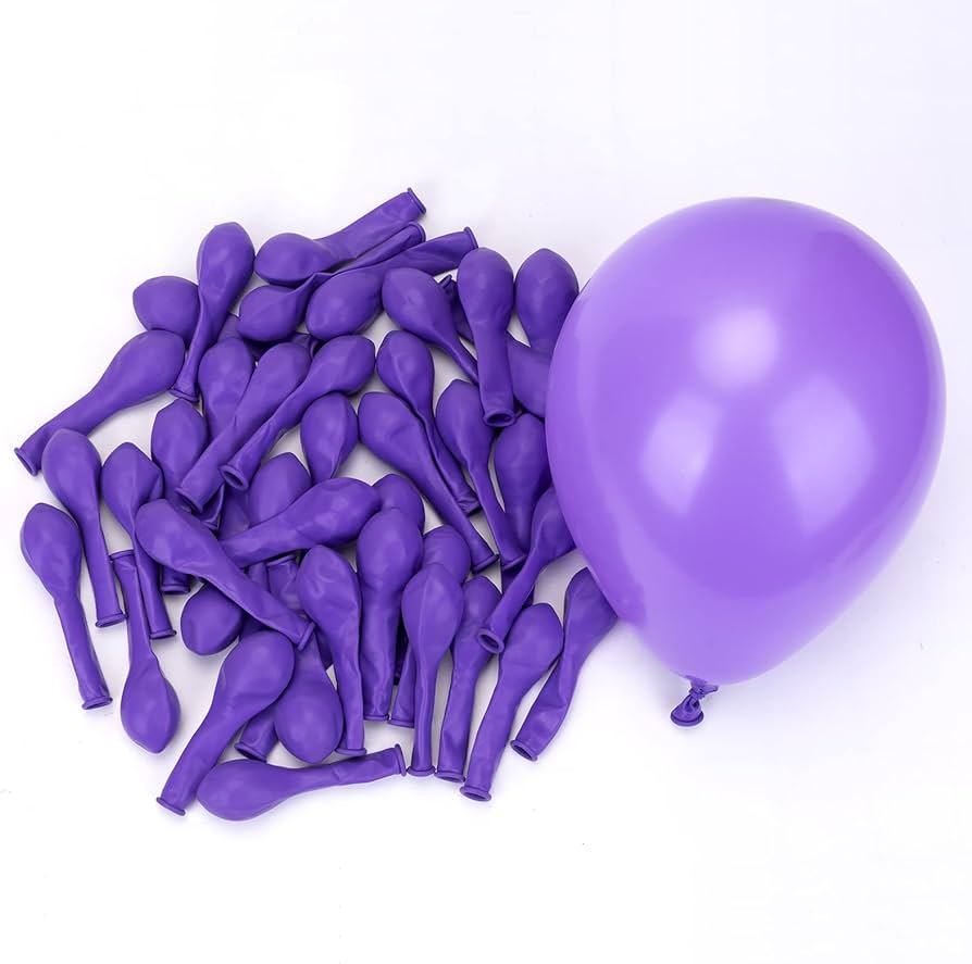 Latexblaðra. Fjólublá. 1 stk. Mini. 13 cm