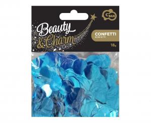 Borðskraut. Confetti. Bláir hringir. 18g