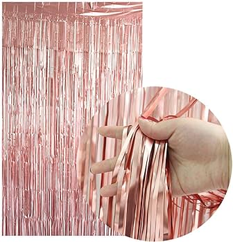 Hurðahengi. Rosegold glimmer. 100*200