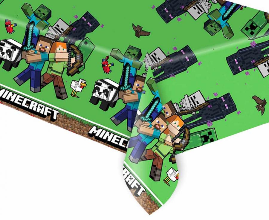 Plastdúkur. Minecraft. 1stk. 120cmx180cm.
