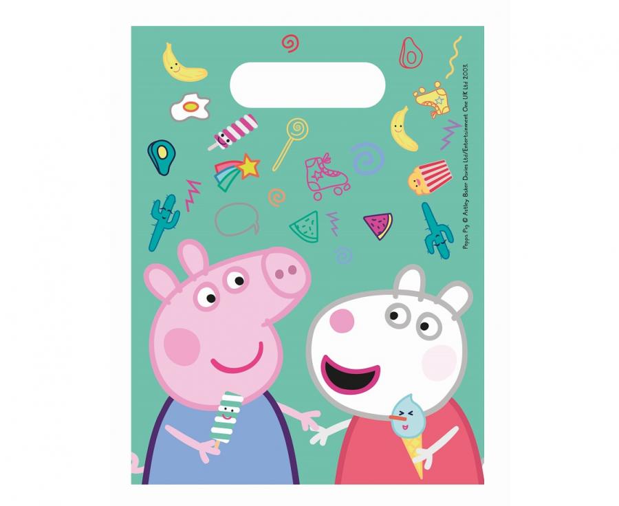 Peppa Pig pokar. 8 stk. 20 cm