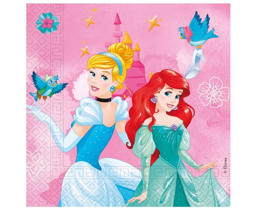 Servíettur. Prinsessu. 20stk.