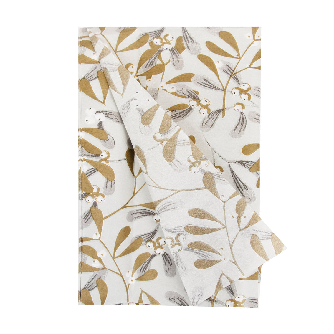 Gold Mistletoe Tissue Paper - 4 blöð