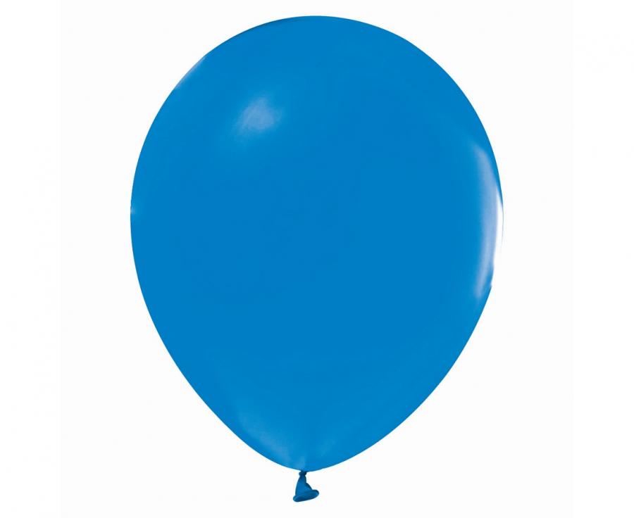 Latexblöður. Bláar. 10 stk. 30 cm.