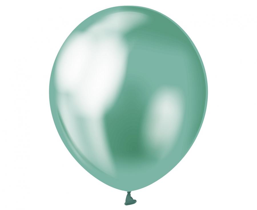 Latexblöðrur. Chrome Grænar. 7 stk. 30 cm.