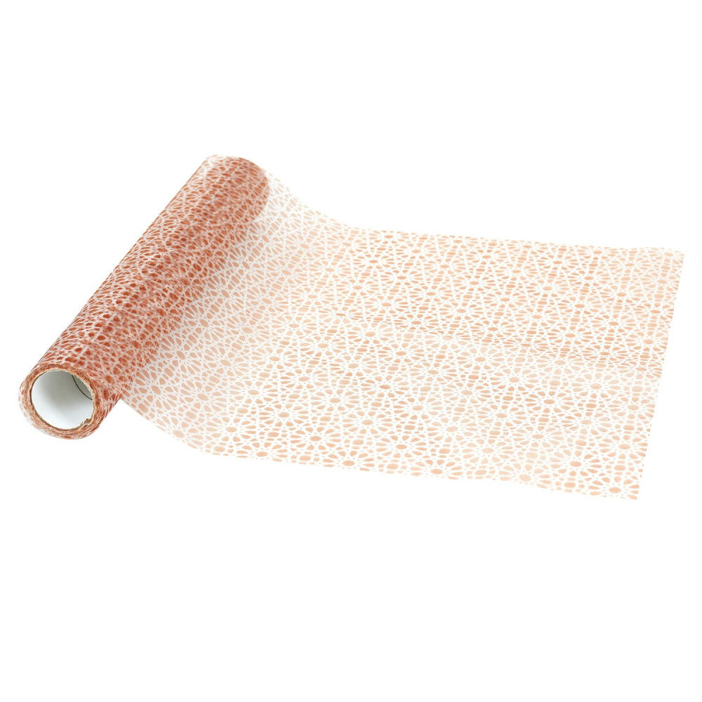 Borðrenningur. Rosegold. 28x400 cm.