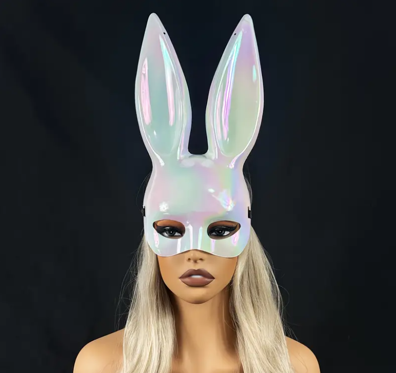 Gríma. Kanína. Hvít. Holographic