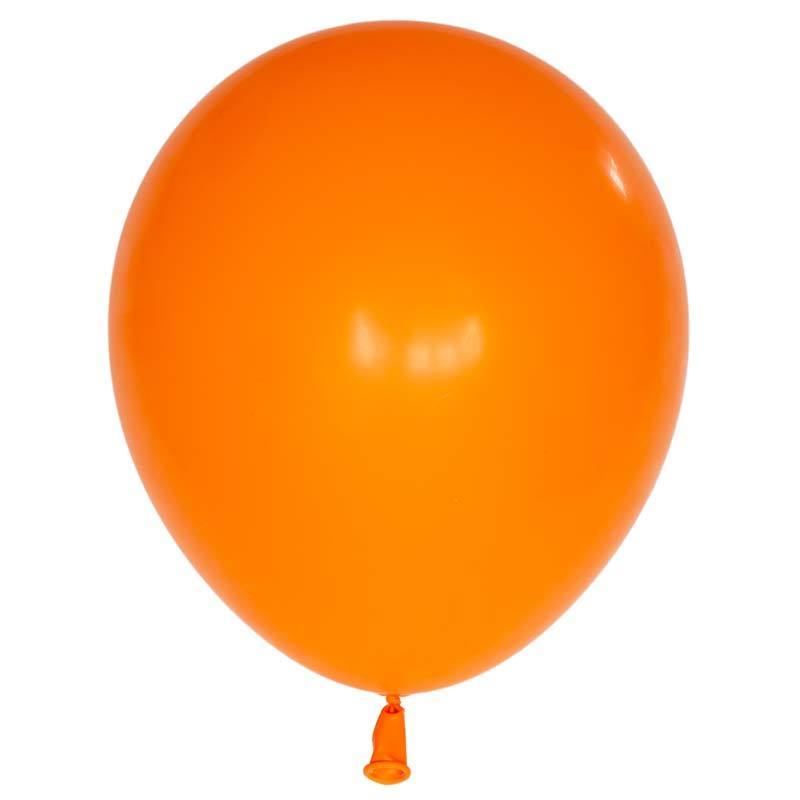 Latex blaðra. Appelsínugul. 1 stk. 28cm