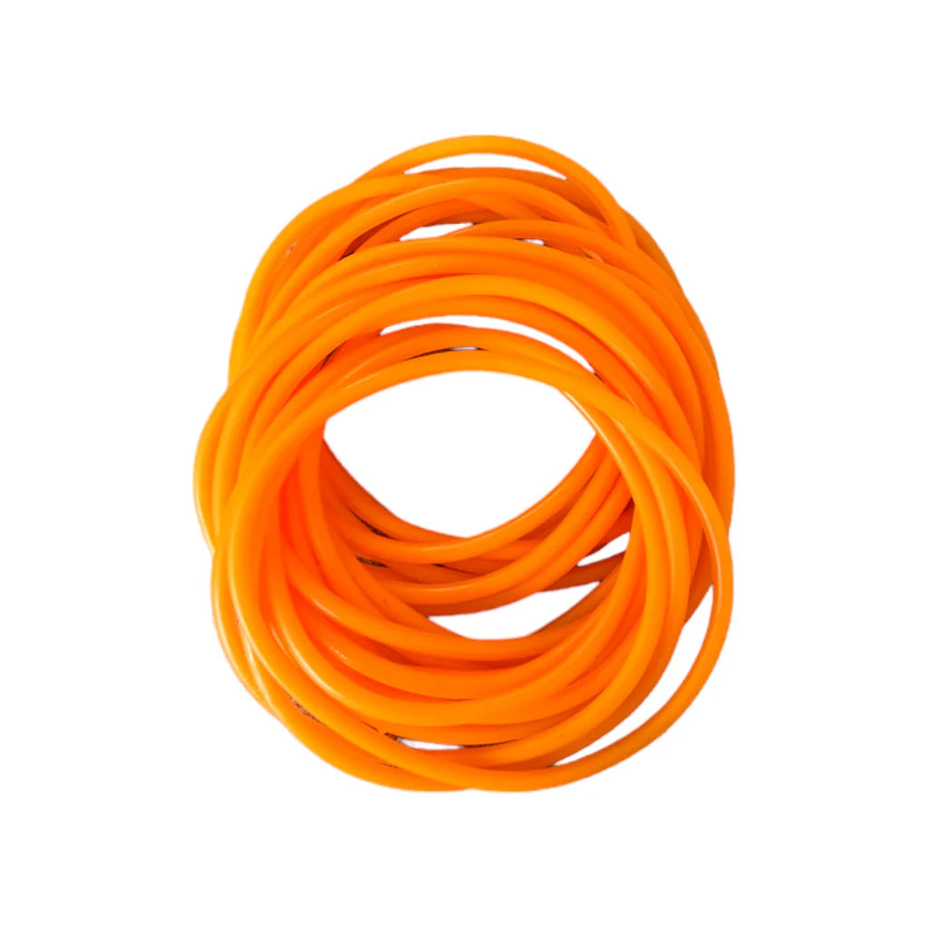 Neon gúmmí armbönd appelsínugul 12 stk.