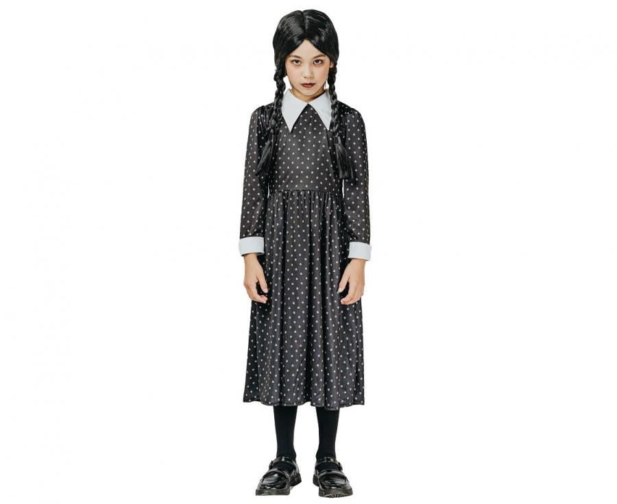Wednesday Adams kjóll 120/130cm