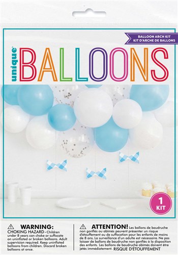 Skrautpakki . Blár og Hvítur.