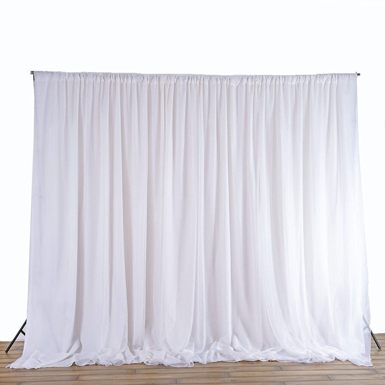 Bakgrunnur fyrir myndakassa Hvítur Silki 3M x 6M