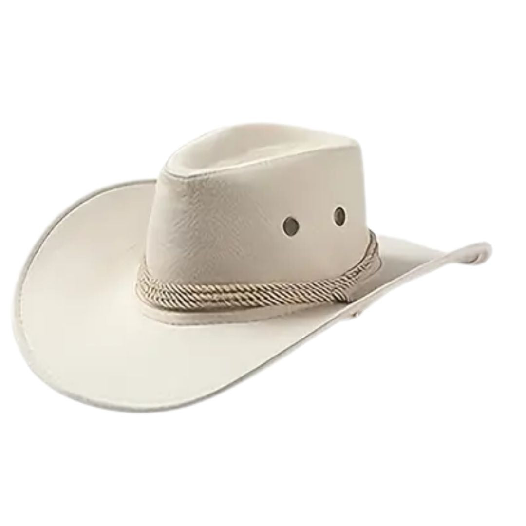 Kúrekahattur. Beige