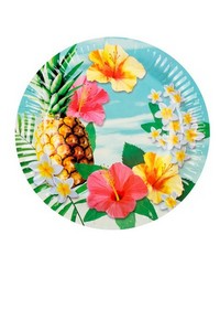 Pappadiskar Hawaii 10 stk. 23 cm