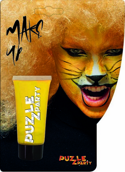 Andlitsmálning. Gul