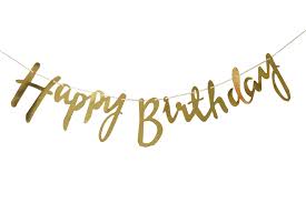 Happy birthday Veggborði Gyllt