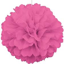 Bleikur Pappadúskur 30 cm