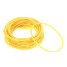 Neon gúmmí armbönd gul 12 stk.