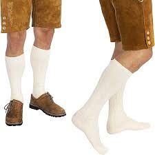 Oktoberfest. Krem litaðir sokkar. 40 cm