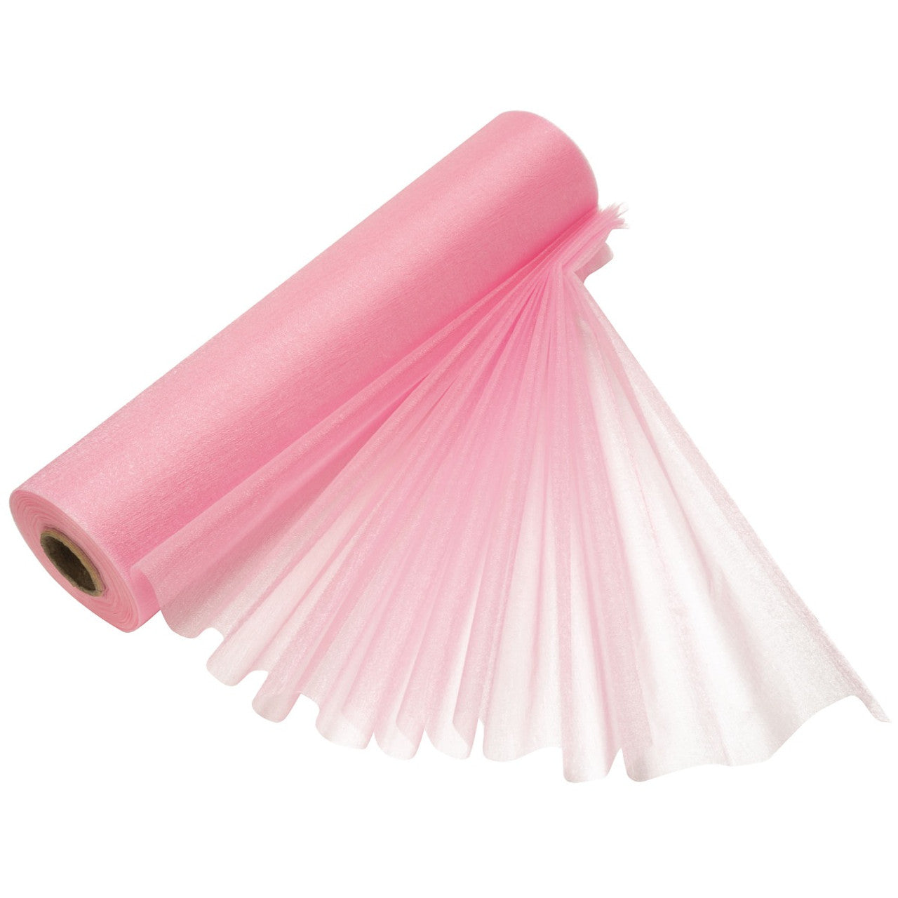 Organza renningur. Bleikur. 25 metrar 29 cm