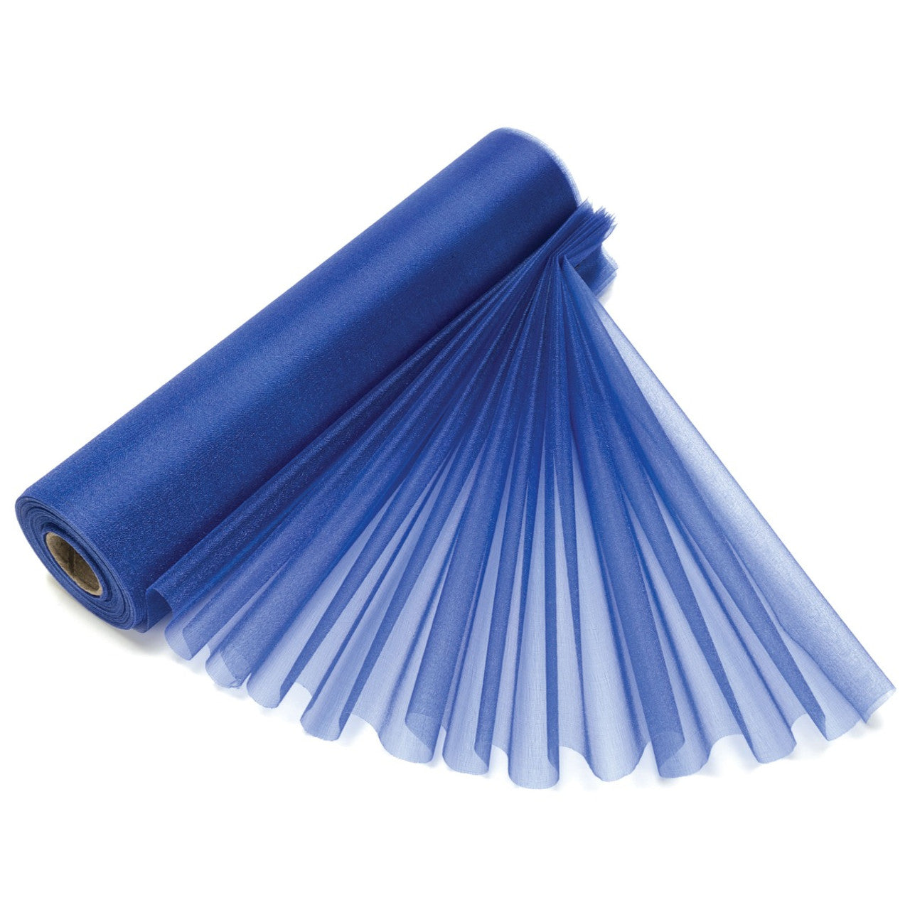 Organza renningur. Blár. 25 m x 29 cm