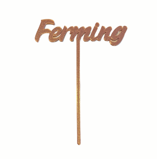 Kökutoppur Ferming Rosegold 17 cm