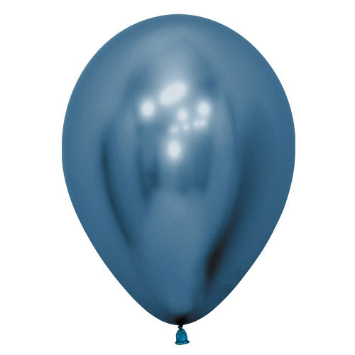 Latex Blaðra. Perlu blá. 1 stk. 28 cm.