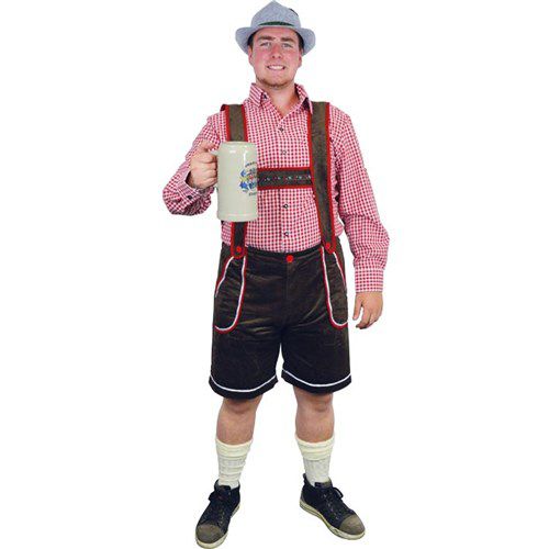 Lederhosen Dökkbrúnar