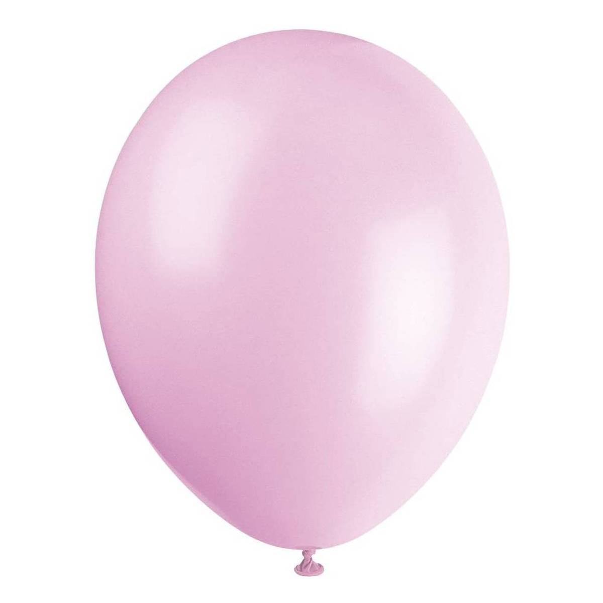 Latex blaðra. Ljósbleikar. 1 stk. 28cm