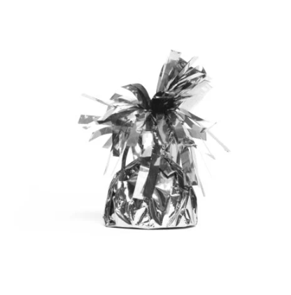 Blöðrulóð. Silfur. 8 cm