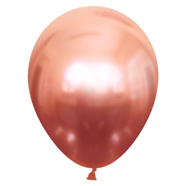 Latexblaðra. Chrome rosegold. 1 stk.