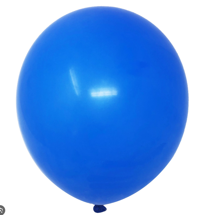 Latex blaðra. Dökk Blá. 1 stk. 28cm