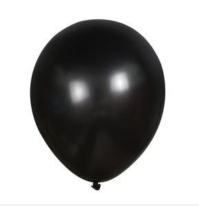 Latex blaðra. Svört. 1 stk 28 cm