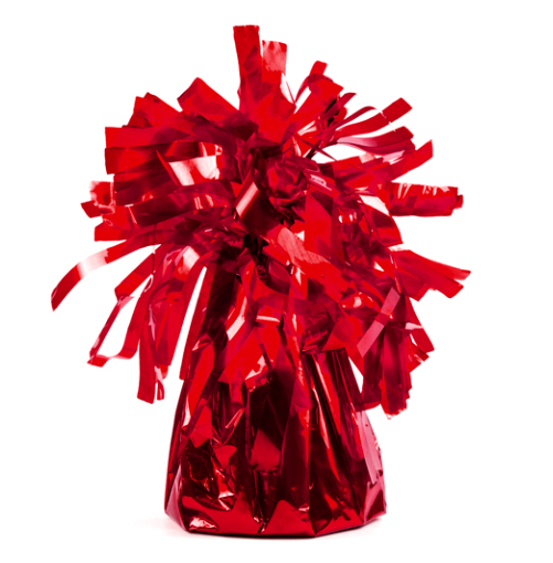 Blöðrulóð. Rautt. 8 cm.