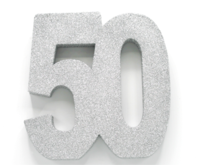 50 Borðstandur. Silfur. 1 stk.