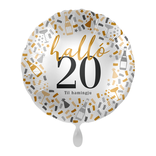 Álblaðra. 20 ára