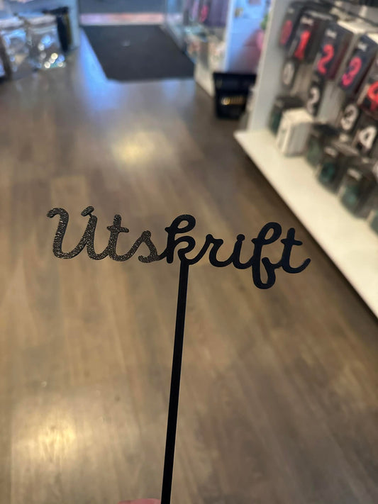 Kökutoppur Útskrift Svartur