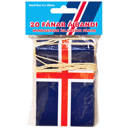 Fánalengja. Litlir Íslenskir fánar. 3.5 M.