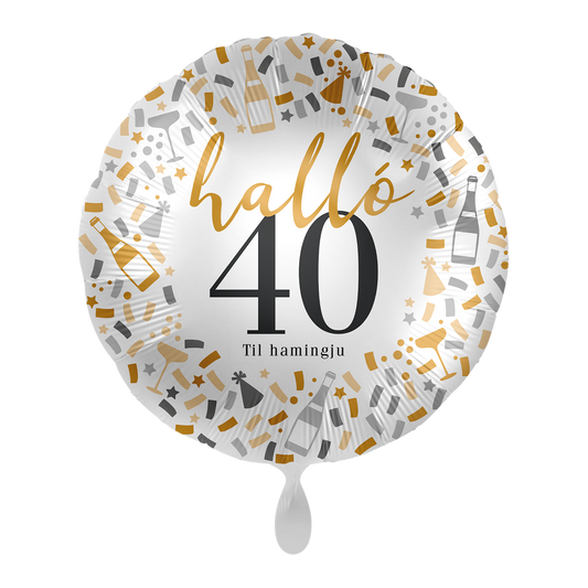 Álblaðra. 40 ára