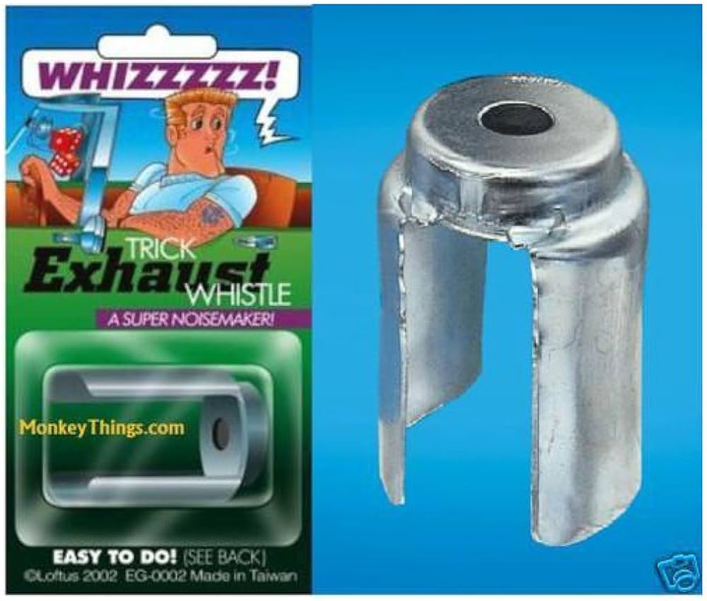 Car exhaust whistle