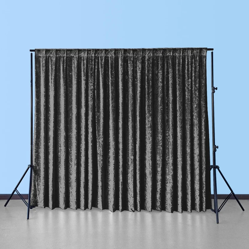 Bakgrunnur fyrir myndakassa Svartur Flauel 3M x 3M