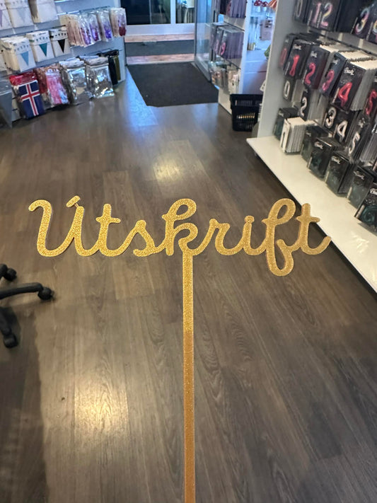 Kökutoppur Útskrift gull