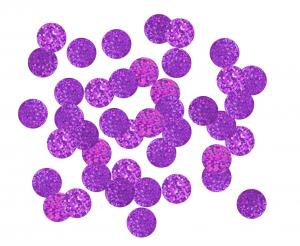 Borðskraut. Confetti.  Holographic Fjólublátt 250gr