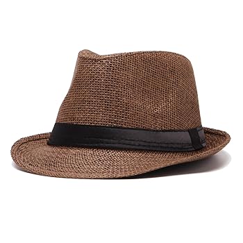 Brúnn Fedora hattur
