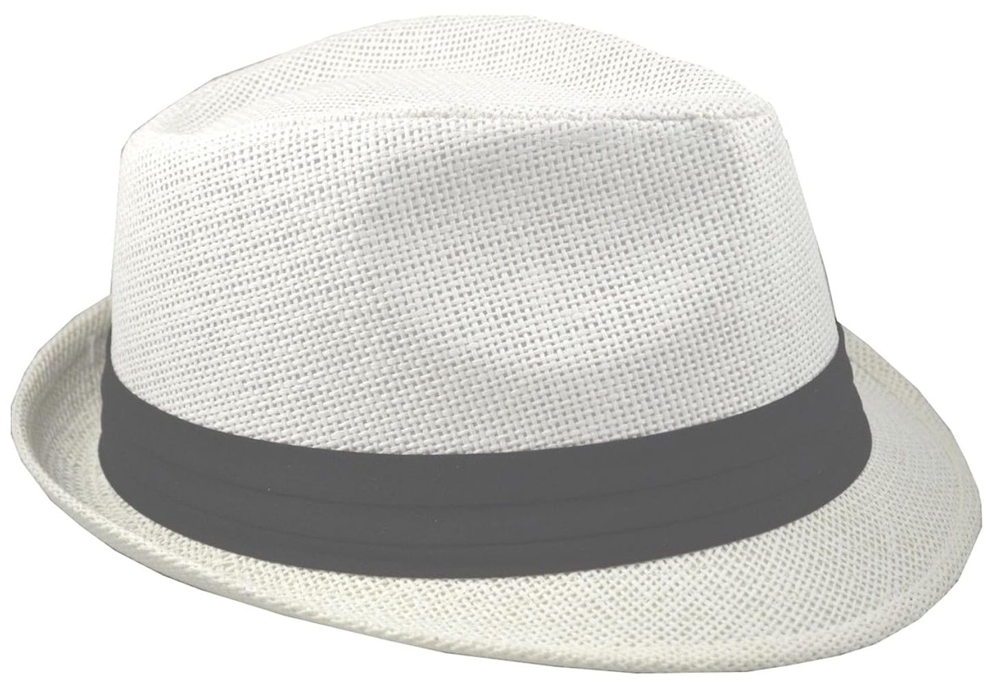Hvítur Fedora hattur