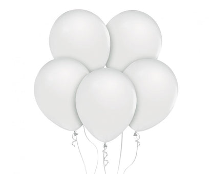 Latexblöður. Perluhvítar 50 stk. 30 cm.