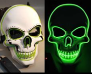 LED Gríma með grænu ljósi